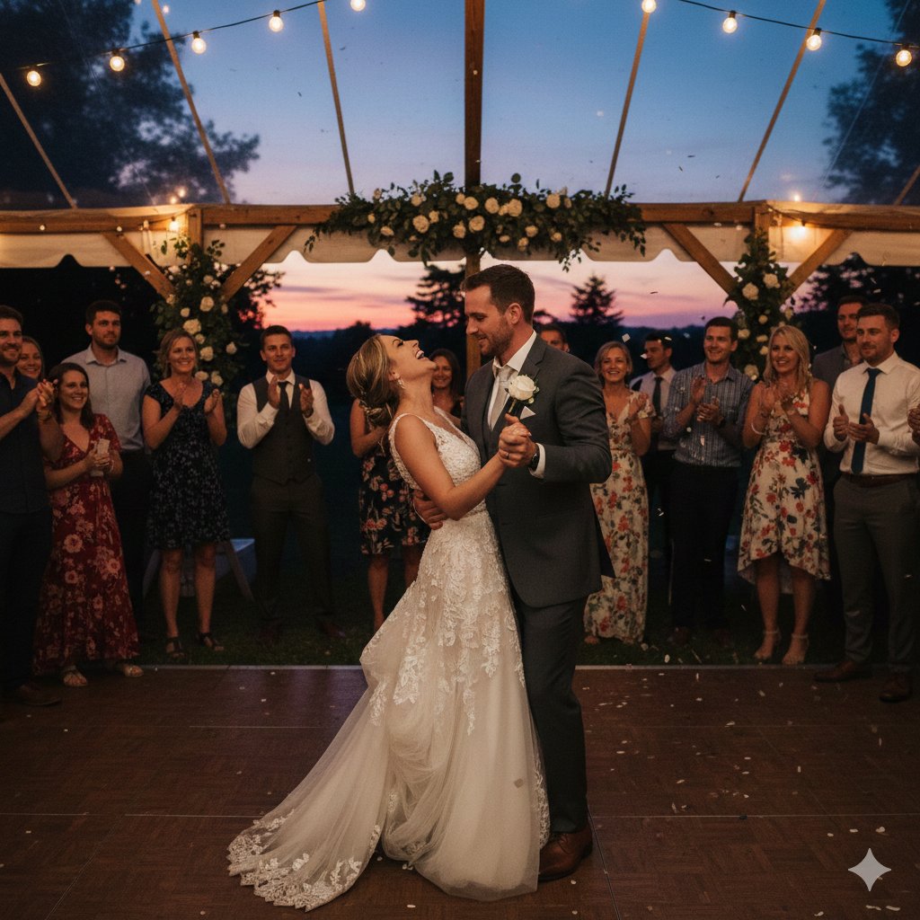 Couple dancing at a Maryland wedding