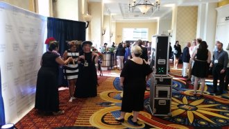 Wedding People Getting Down on the Dance Floor